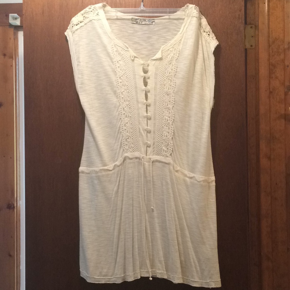 White beach coverup